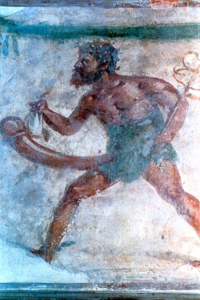 Mural de Mercurio, Pompeya, Italia de Unbekannt