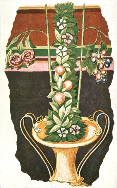 Pintura mural en una villa romana, Commugny, Suiza, 1928 de Unbekannt