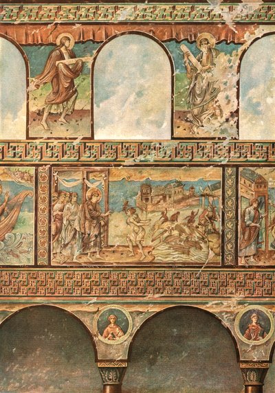 Pinturas murales en la Iglesia de San Jorge, Oberzell, Reichenau, Alemania, 1928 de Unbekannt