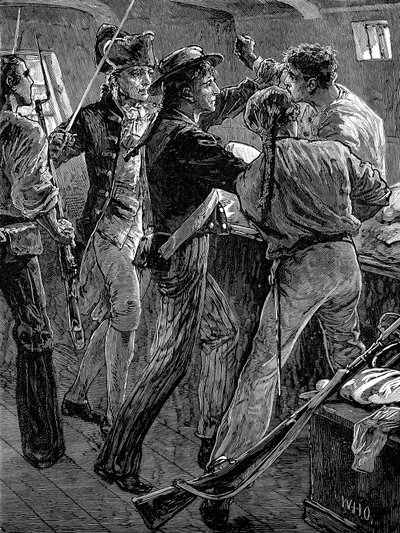 Motín de la tripulación del Bounty, 1789 finales del siglo XIX de Unbekannt