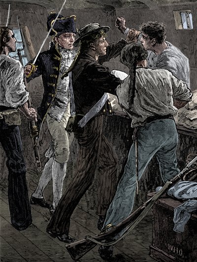 Motín de la tripulación del Bounty, 1789 finales del siglo XIX de Unbekannt