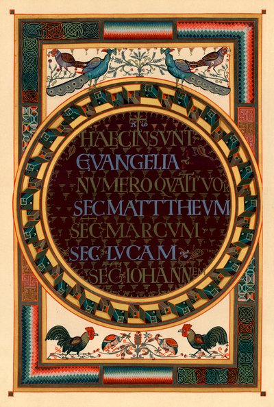 Nombres de los cuatro evangelistas, c800 d.C. de Unbekannt