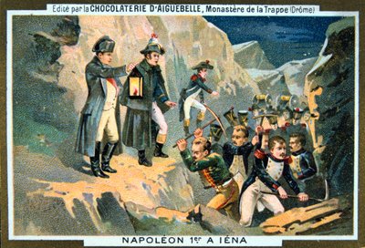 Napoleón en la Batalla de Jena, 14 de octubre de 1806, siglo XIX de Unbekannt
