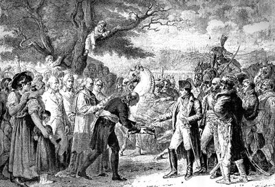 Napoleón recibe las llaves de Viena, Schloss Schönbrunn, 13 de noviembre de 1805 1882-1884 de Unbekannt