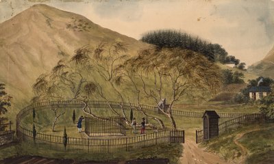Lugar de entierro de Napoleón en Santa Elena, 1833 de Unbekannt