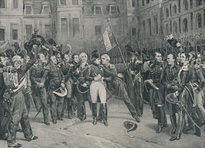 Despedida de Napoleón a la Guardia Imperial en Fontainebleau, 20 de abril de 1814, 1896 de Unbekannt