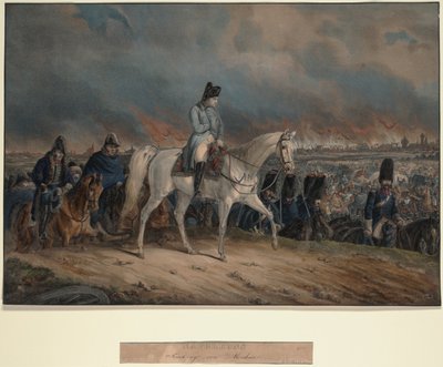 La retirada de Napoleón de Moscú, 1847 de Unbekannt