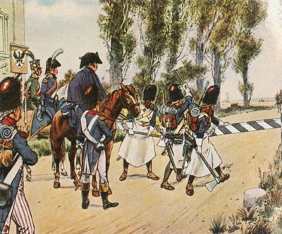 Tropas de Napoleón durante la guerra contra Austria, octubre 1805, 1936 de Unbekannt