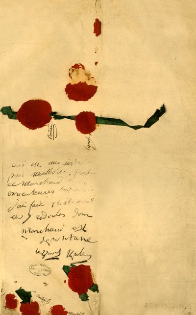 Testamento de Napoleón, 16 de abril de 1821 de Unbekannt