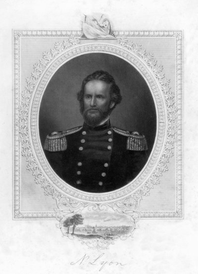 Nathaniel Lyon 1818-1861, general estadounidense, 1863 de Unbekannt