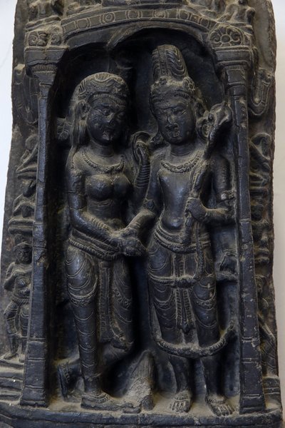 Museo Nacional de India, Delhi. Boda de Shiva y Parvati. Pala de Unbekannt