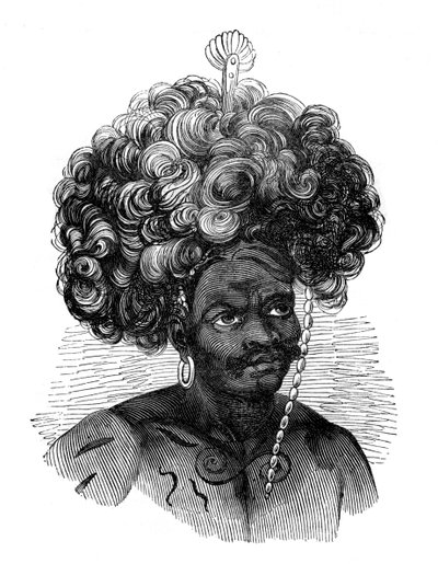 Nativo de las Islas Papúa, 1848 de Unbekannt