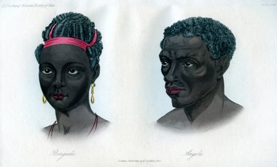 Nativos de Benguela y Angola, 1848 de Unbekannt
