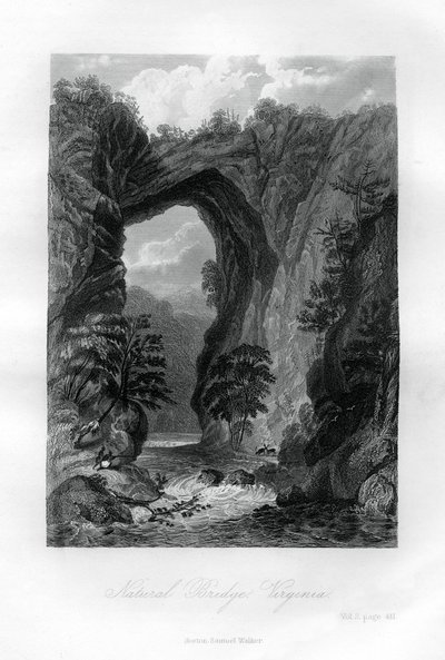 Puente Natural, Virginia, EE.UU., 1855 de Unbekannt
