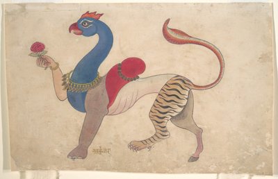 Navagunjara, una forma universal de Krishna, ca. 1835 de Unbekannt