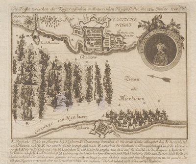 Batalla naval entre las flotas rusa y otomana el 22 de junio de 1788 de Unbekannt