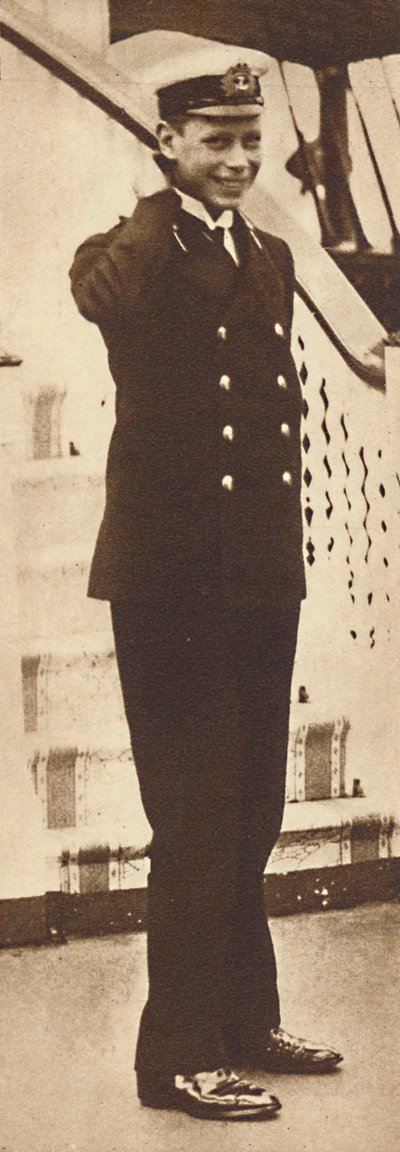 Cadete naval Príncipe Alberto en el yate real Victoria y Albert, 1912, 1937 de Unbekannt