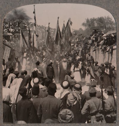 Procesión de Nebi Musa, c. 1900 de Unbekannt