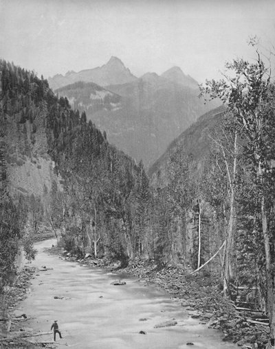 Montañas Needle, Cañón del Río de las Ánimas, c. 1897 de Unbekannt