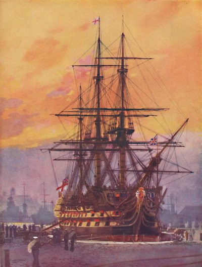 El buque insignia de Nelson como es hoy, 1936 de Unbekannt