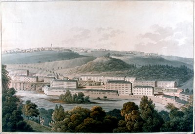 Molinos de New Lanark, Escocia, c1815 de Unbekannt