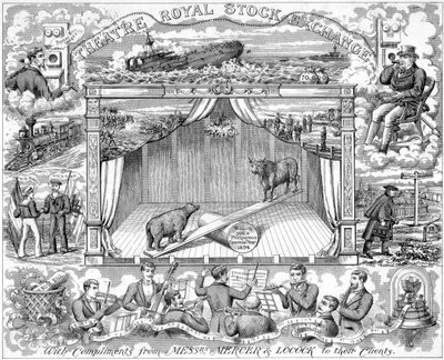 Saludos de Año Nuevo de los corredores de bolsa Mercer Locock a sus clientes, 1894 de Unbekannt