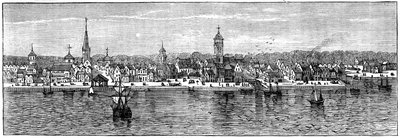 Nueva York a mediados del siglo XVIII, c1880 de Unbekannt