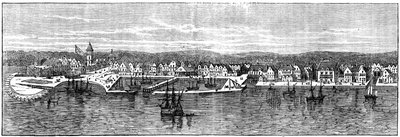 Nueva York a mediados del siglo XVIII, c.1880 de Unbekannt