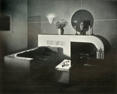Ático en Nueva York de Raymond Loewy, diseñado por él mismo - Chimenea de Unbekannt