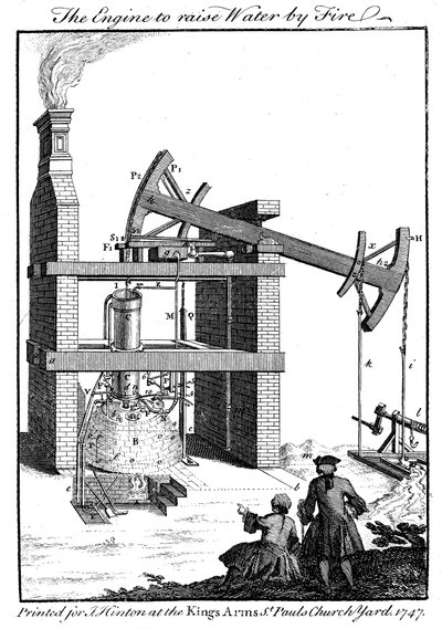 Máquina de vapor de Newcomen, 1747 de Unbekannt