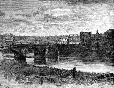Castillo y puente de Newport, Newport, Gales, 1900 de Unbekannt