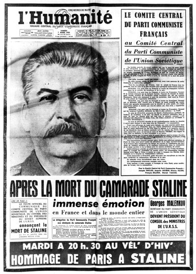 Noticias de la muerte de Stalin, 7 de marzo de 1953 de Unbekannt