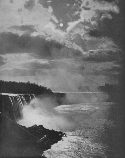 Niagara a la luz de la luna, siglo XIX de Unbekannt