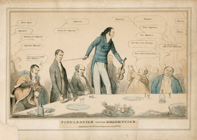 Niccolò Paganini - caricatura de Unbekannt