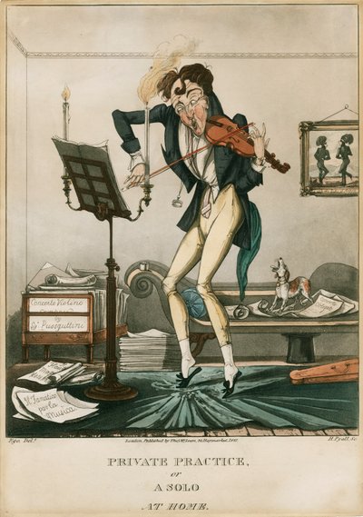 Niccolo Paganini - caricatura de Unbekannt