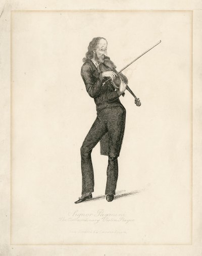 Niccolo Paganini - retrato de Unbekannt