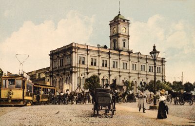 Estación de Ferrocarril Nicolás, Plaza Kalanchyovskaya, Moscú, Rusia, c. 1904-c. 1905 de Unbekannt