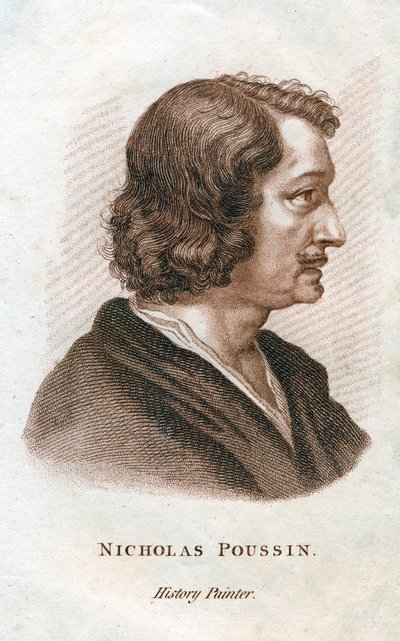 Nicolas Poussin, pintor clásico francés, siglo XIX de Unbekannt