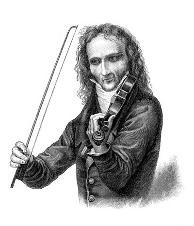 Nicolo Paganini, violinista, violista, guitarrista y compositor italiano del siglo XIX, 1900 de Unbekannt