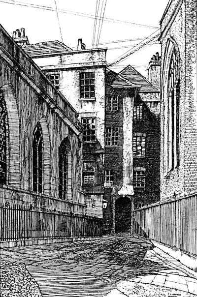 No. 8, Cliffords Inn, y salón a la izquierda, 1903 de Unbekannt
