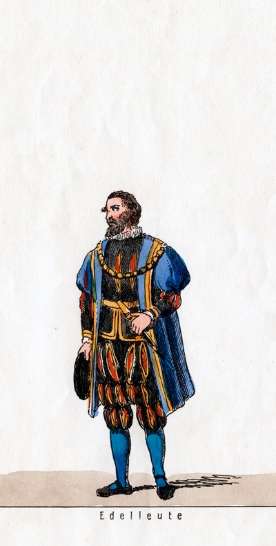Noble, diseño de vestuario para la obra de Shakespeare, Enrique VIII de Unbekannt