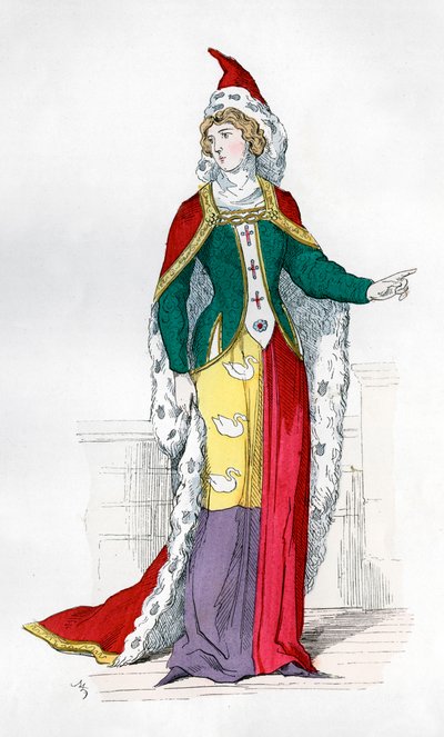Dama Noble de la época de Carlos V de Francia, 1364 1882-1884 de Unbekannt