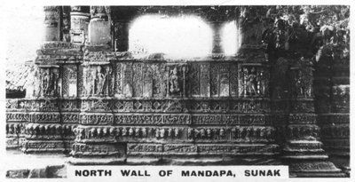 Muro norte de Mandapa, Sunak, India, c. 1925 de Unbekannt