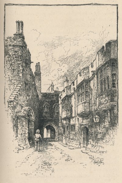 Puerta Norte y Biblioteca, desde la Torre del Rey Juan, 1895 de Unbekannt