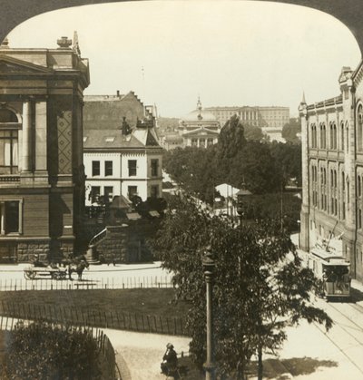 La hermosa capital de Noruega, Christiania, Noruega, c1905 de Unbekannt