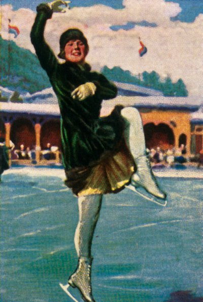 Patinadora artística noruega y estrella de cine Sonja Henie, 1928 de Unbekannt