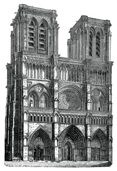Notre Dame, París, 1870 de Unbekannt