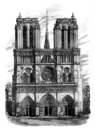 Notre Dame, París, c1888 de Unbekannt