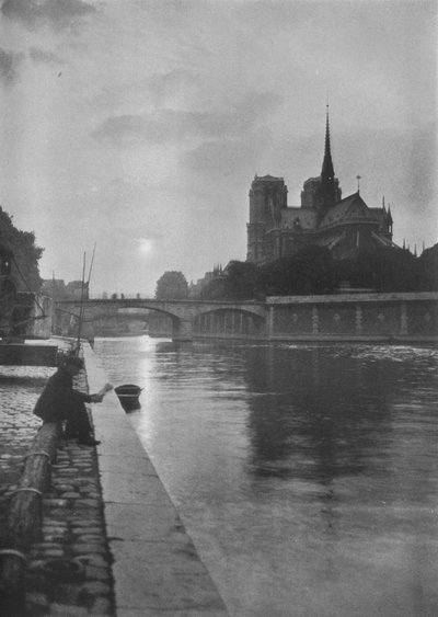 Notre Dame desde el río, París, 1924 de Unbekannt