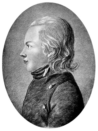 Novalis Friedrich von Hardenberg, poeta y novelista romántico alemán, c. 1800 de Unbekannt